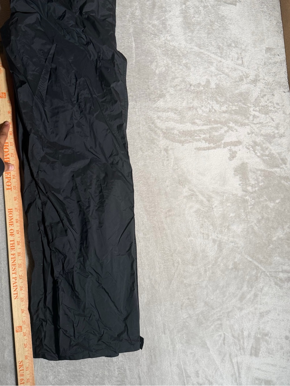 Marmot Black Packable Rain Pants - Picture 6 of 7